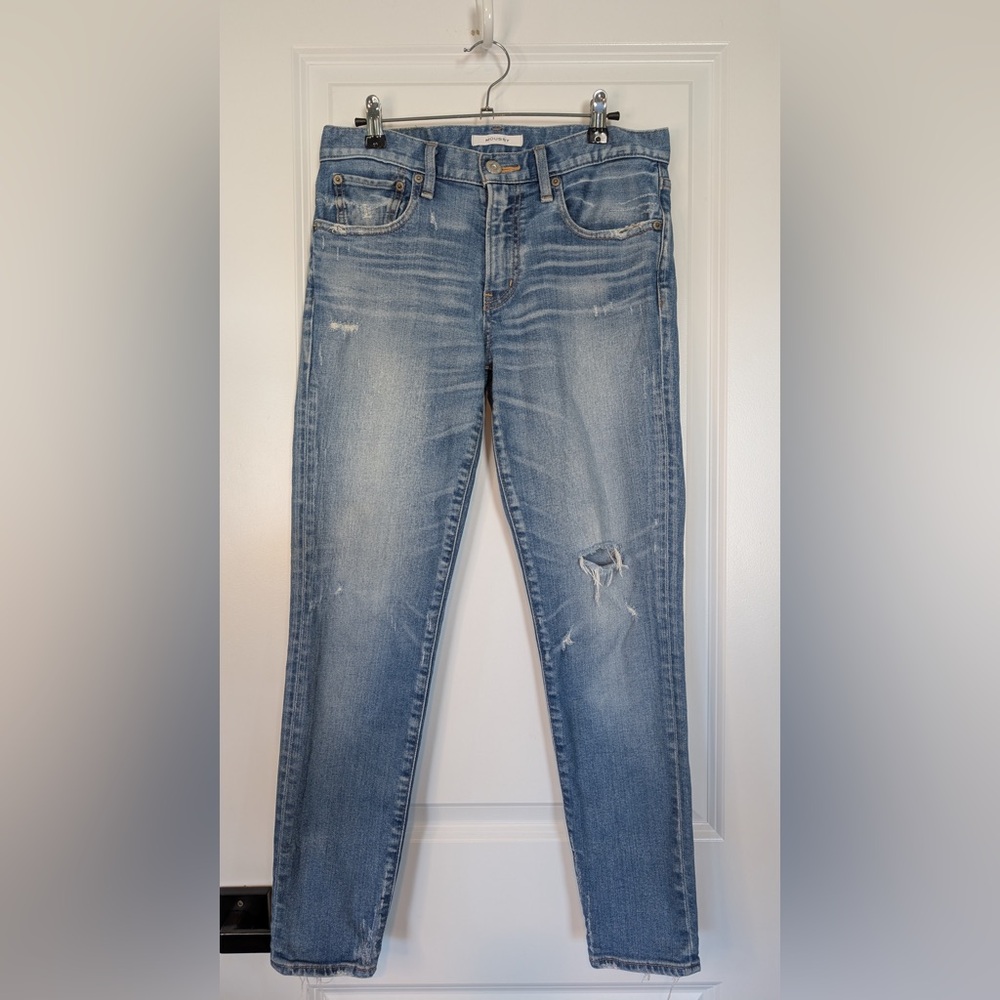 MOUSSY Vintage Velma Distressed Skinny Jeans Blue Size 27